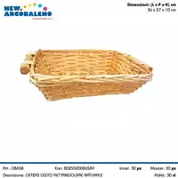Foto articolo dell\'articolo CESTO RETTANGOLARE MIELE 36X27X10 CM CNT295 
