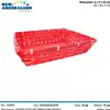 Foto articolo dell\'articolo CESTO RETTANGOLARE ROSSO IN BAMBU' 38X30X9 CM CNT233 