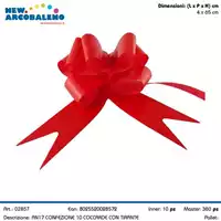 Foto articolo dell\'articolo CONFEZIONE 10 PZ COCCARDE CON TIRANTE AN17