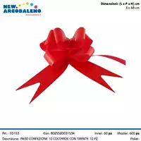 Foto articolo dell\'articolo CONFEZIONE 10 PZ COCCARDE CON TIRANTE AN30 