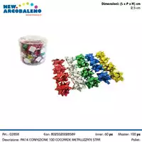 Foto articolo dell\'articolo CONFEZIONE 100 PZ COCCARDE PICCOLE METALLIZZATE AN14