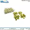 Foto articolo dell\'articolo CONFEZIONE 24 PZ COCCARDE METALIZZATE ORO 6,5 CM AN129 