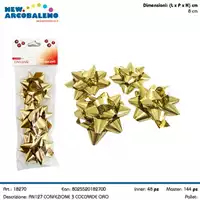 Foto articolo dell\'articolo CONFEZIONE 3 PZ COCCARDE ORO 6 CM AN127 