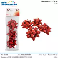Foto articolo dell\'articolo CONFEZIONE 3 PZ COCCARDE ROSSE 6 CM AN31 