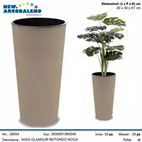 Foto articolo dell\'articolo CR00030 VASO GLAMOUR ALTO ROTONDO 30X57H CM MOCA