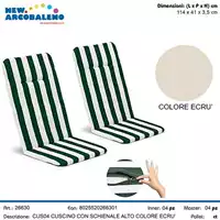 Foto articolo dell\'articolo CUSCINO CON SCHIENALE ALTO COLOR ECRU CUS04