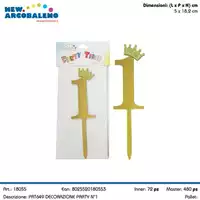 Foto articolo dell\'articolo DECORAZIONE PARTY  N°1  5X18,2 CM PRT649  
