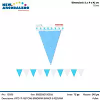 Foto articolo dell\'articolo FESTONE BANDIERA BIANCA E AZZURRA 10 MT PRT517