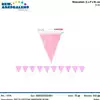 Foto articolo dell\'articolo FESTONE BANDIERA ROSA 4 MT PRT73 