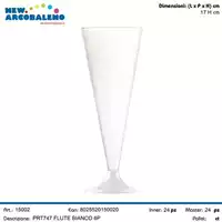 Foto articolo dell\'articolo FLUTE BASE BIANCA 6 PZ PRT747 