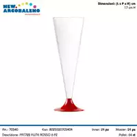 Foto articolo dell\'articolo FLUTE BASE ROSSA 6 PZ PRT722 