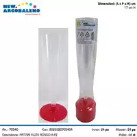 Foto articolo dell\'articolo FLUTE BASE ROSSA 6 PZ PRT722 