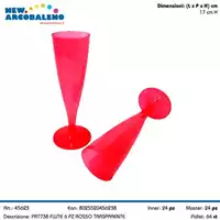 Foto articolo dell\'articolo FLUTE ROSSO 6 PZ PRT738 