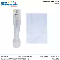 Foto articolo dell\'articolo FLUTE TRASPARENTE 6 PZ PRT721 