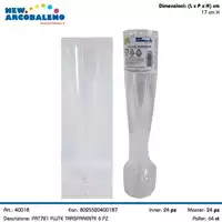 Foto articolo dell\'articolo FLUTE TRASPARENTE 6 PZ PRT721 
