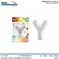 Foto articolo dell\'articolo PALLONCINO  FOIL LETTERA Y H 65 CM CA. PRT441 