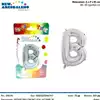 Foto articolo dell\'articolo PALLONCINO FOIL LETTERA B H 65 CM CA. PRT420  