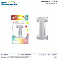 Foto articolo dell\'articolo PALLONCINO FOIL LETTERA I 65 CM CA. PRT427  