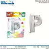 Foto articolo dell\'articolo PALLONCINO FOIL LETTERA P H 65 CM CA. PRT432 