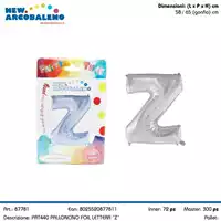 Foto articolo dell\'articolo PALLONCINO FOIL LETTERA Z H 65 CM CA. PRT440 