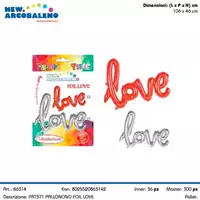 Foto articolo dell\'articolo PALLONCINO FOIL LOVE 106X46 CM CA. PRT371 