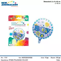 Foto articolo dell\'articolo PALLONCINO FOIL MASCHIETTO Ø46 CM PRT225