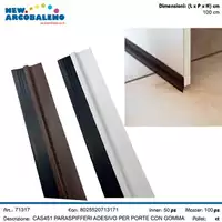 PARASPIFFERI IN PVC CON SPAZZOLA BIANCO E MARRONE 1 MT CAS451