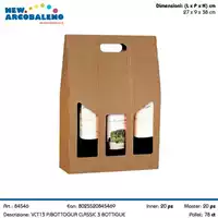 Foto articolo dell\'articolo PORTABOTTIGLIE AVANA 3 BOTTIGLIE VCT13