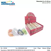 Foto articolo dell\'articolo ROTOLI NASTRO DECORATIVO IN SHOW BOX 36 PZ AN45