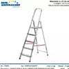 Foto articolo dell\'articolo SCALA IN ALLUMINIO CON PEDANA IN ACCIAIO 5 GRADINI CAS422