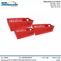 Foto articolo dell\'articolo SET 3 PZ CASSETTA AUGURI ROSSA VSL16 