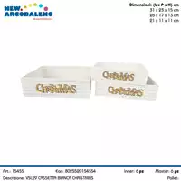 Foto articolo dell\'articolo SET 3 PZ CASSETTA BIANCA CHRISTMAS VSL29 