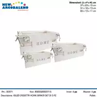 Foto articolo dell\'articolo SET 3 PZ CASSETTA BIANCA HOME VSL23 