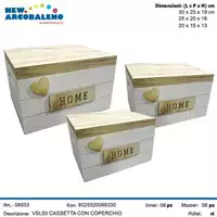 Foto articolo dell\'articolo SET 3 PZ CASSETTA CON COPERCHIO VSL53 