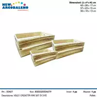 Foto articolo dell\'articolo SET 3 PZ CASSETTA IN LEGNO VSL01 