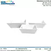 Foto articolo dell\'articolo SET 3 PZ CASSETTA SVASATA BIANCA VSL31 