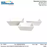 Foto articolo dell\'articolo SET 3 PZ CASSETTA SVASATA BIANCA VSL31 