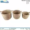 Foto articolo dell\'articolo SET 3 PZ CESTO IN CORDA CON MANICI CST142 