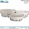 Foto articolo dell\'articolo SET 3 PZ CESTO OVALE IN FERRO NERO CST139