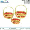 Foto articolo dell\'articolo SET 3 PZ CESTO ROSSO/ORO CON MANICO CNT183 