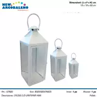 Foto articolo dell\'articolo SET 3 PZ LANTERNA IN FERRO CAS365 