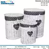Foto articolo dell\'articolo SET 3 PZ PORTABIANCHERIA OVALE HOME PRB163 