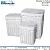 Foto articolo dell\'articolo SET 3 PZ PORTABIANCHERIA RETTANGOLARE BIANCO PRB138 