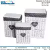 Foto articolo dell\'articolo SET 3 PZ PORTABIANCHERIA RETTANGOLARE HOME PRB164 