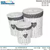 Foto articolo dell\'articolo SET 3 PZ PORTABIANCHERIA ROTONDO HOME PRB162 