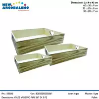Foto articolo dell\'articolo SET 3 PZ VASSOIO LEGNO VSL05 