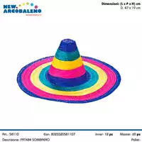Foto articolo dell\'articolo SOMBRERO 47X47X19 CM PRT484 