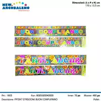 Foto articolo dell\'articolo STRISCIONE BUON COMPLEANNO 170X13,5 CM PRT247 