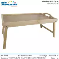 Foto articolo dell\'articolo TAVOLINO DA LETTO CON GAMBE PIEGHEVOLI VSL51