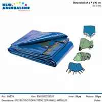 Foto articolo dell\'articolo TELO COPRI TUTTO CON ANELLI 3X3 MT CAS185 